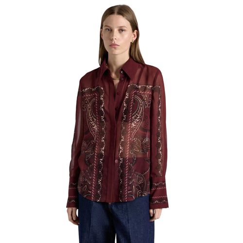 Cue Baroque Paisley Georgette Shirt